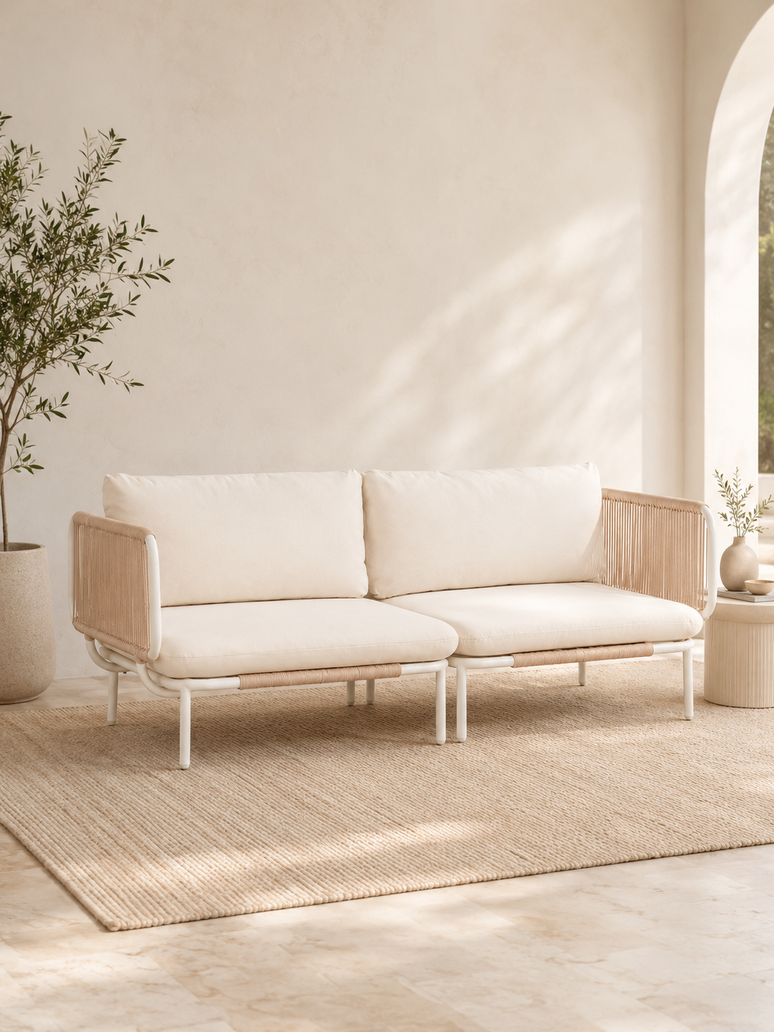 Outdoor rope sofa