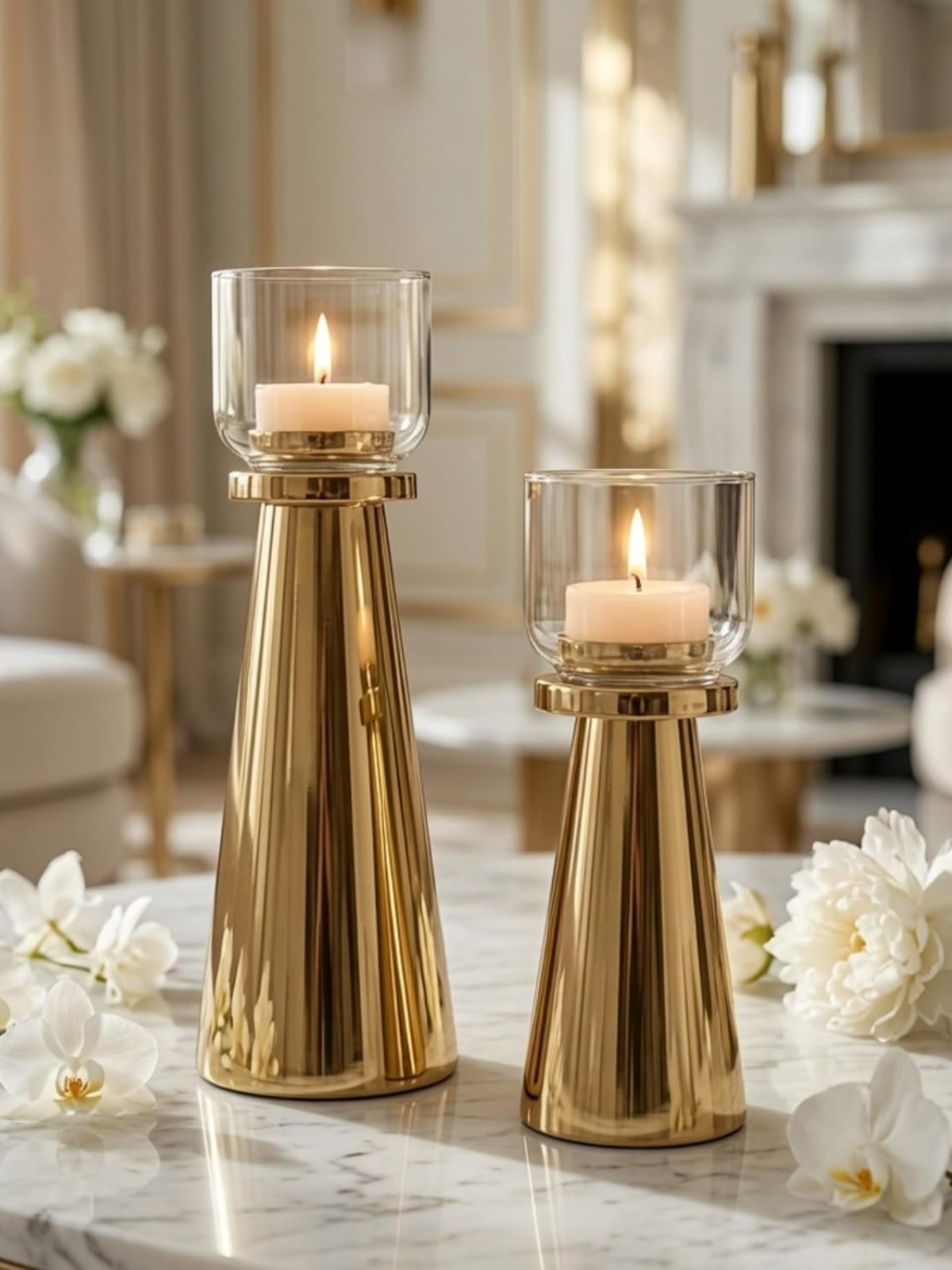 Pillar candle holders