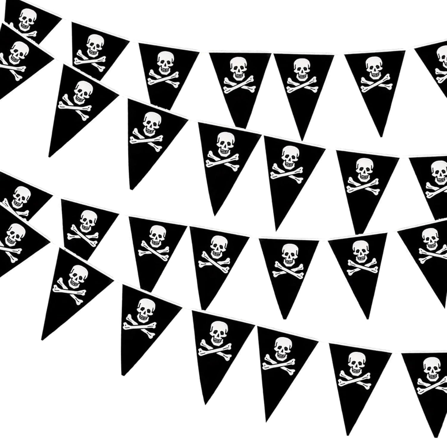 Pirate themed pennant bunting garland