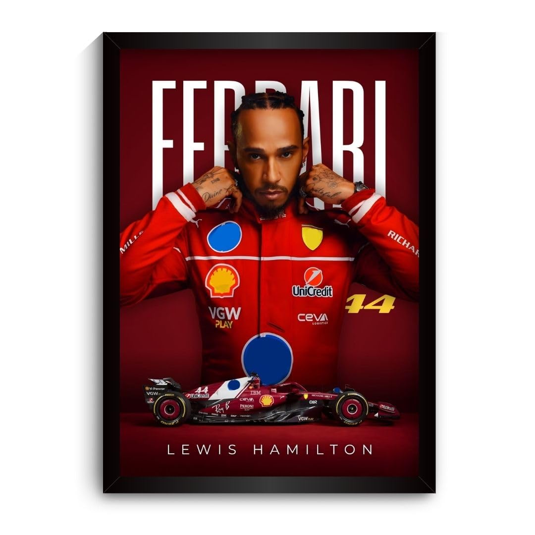 Racing driver portrait print
