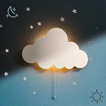 Cloud night light wall sconce
