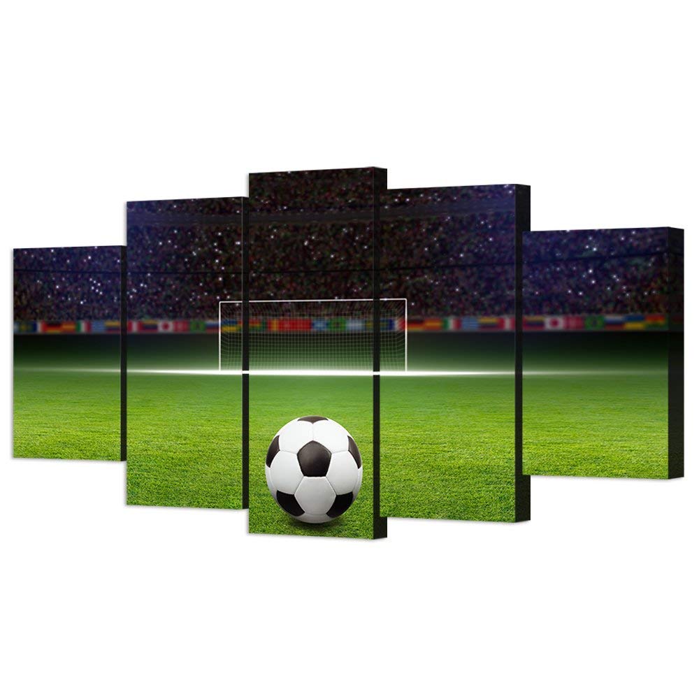 Framed soccer wall art