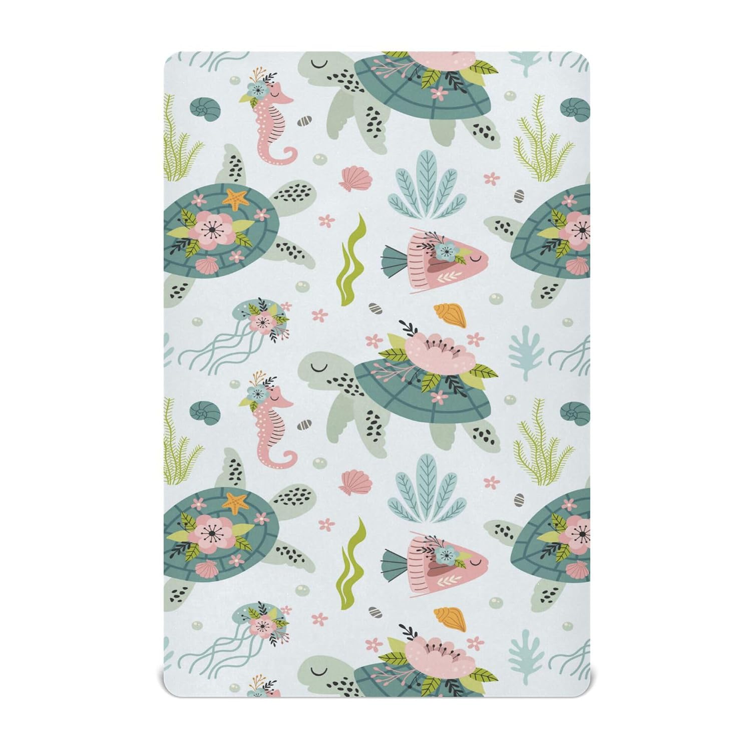Pastel Sea Turtle Comforter Set