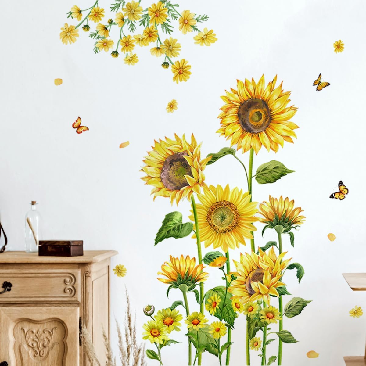 Sunflower wall decal