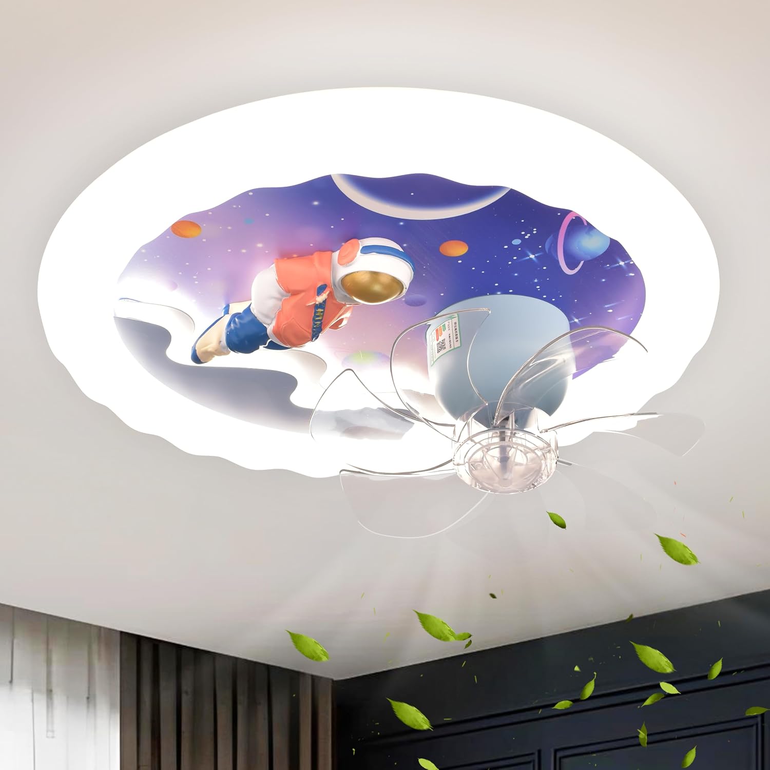 Astronaut ceiling fan light
