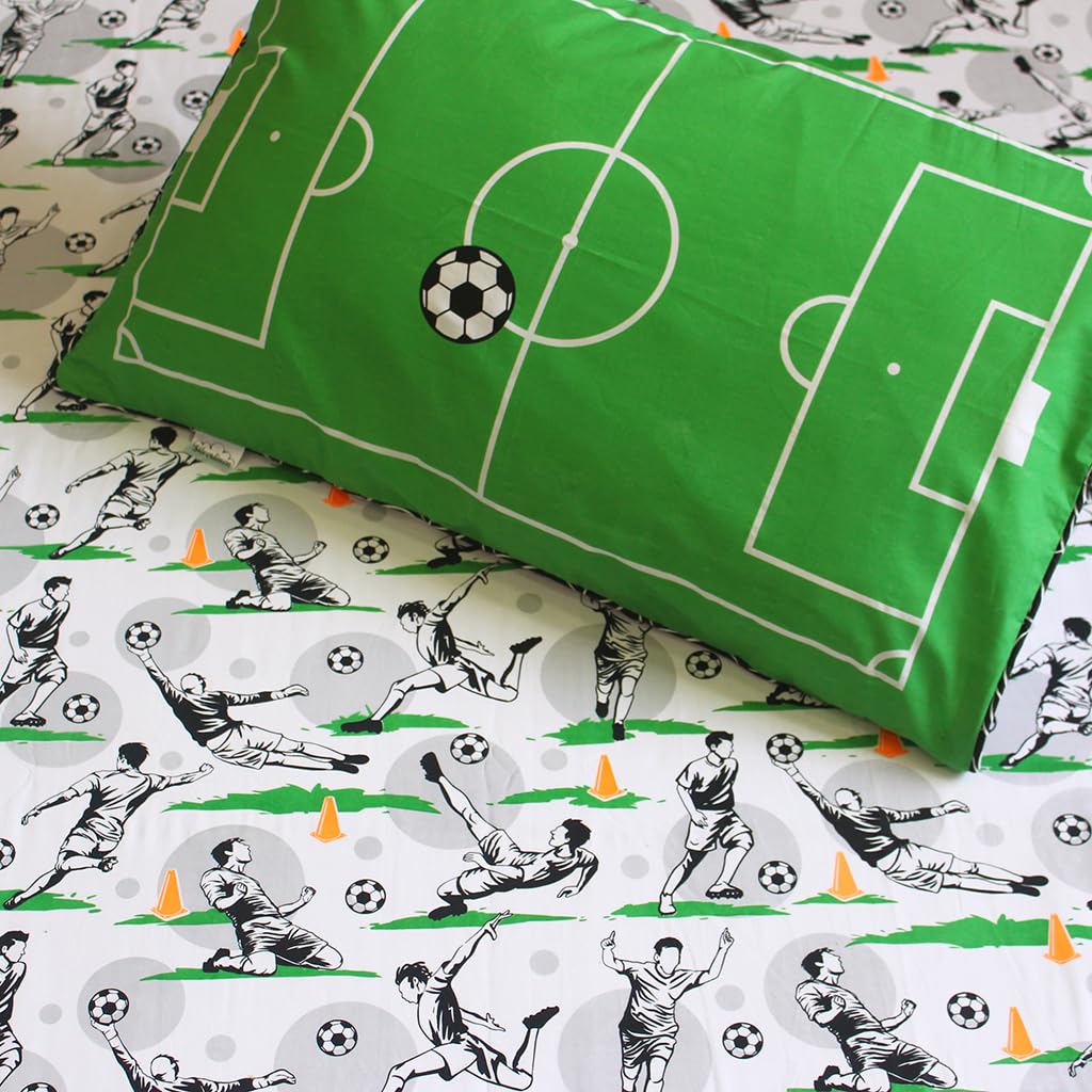 Soccer print bedspread