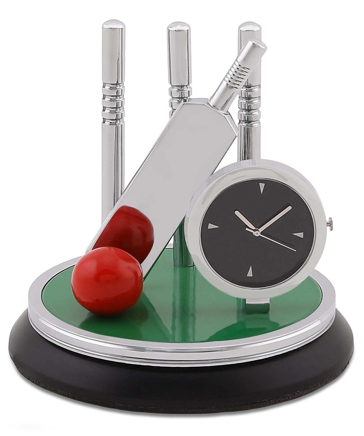 Cricket Bat and Ball Desk Clock