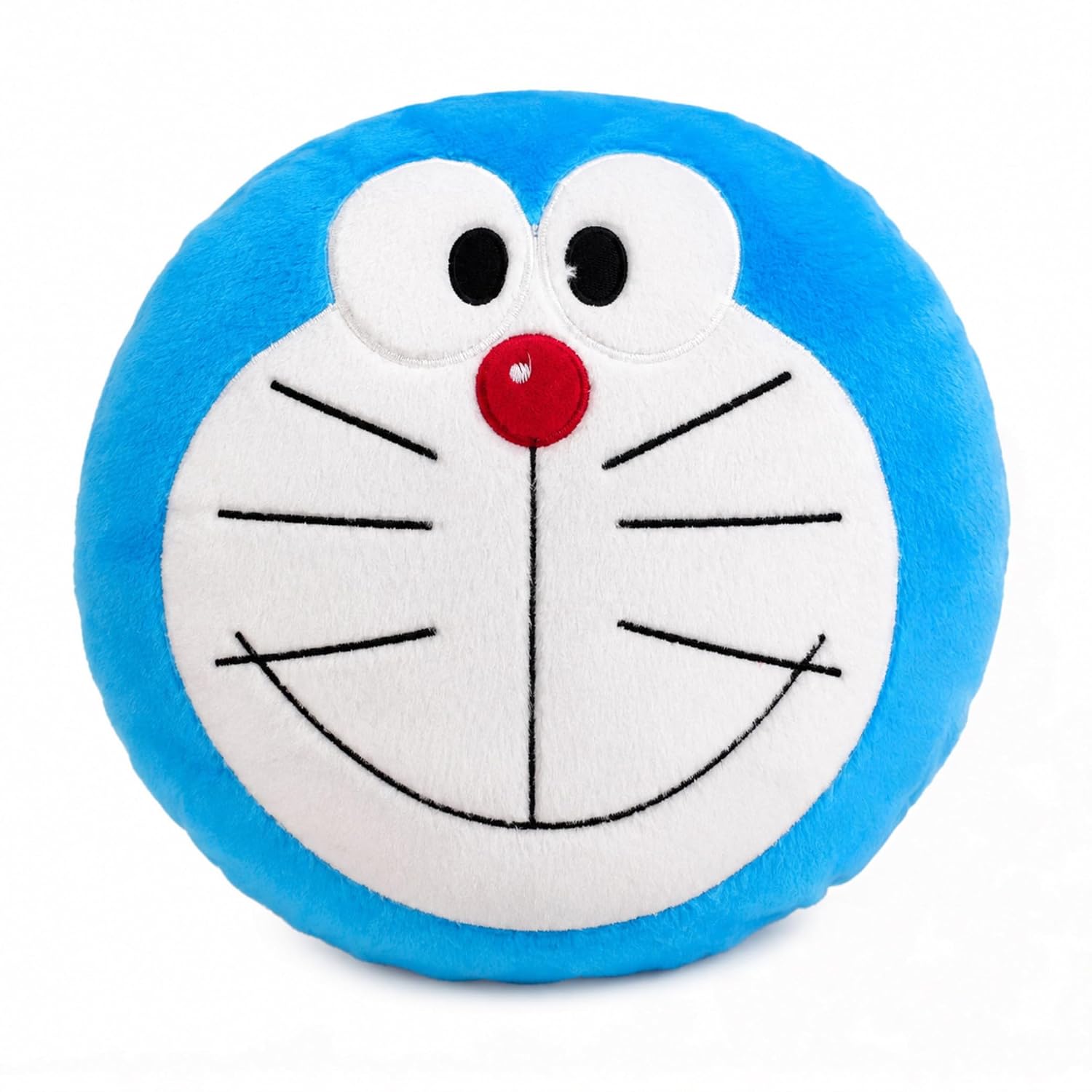 Round plush face pillow