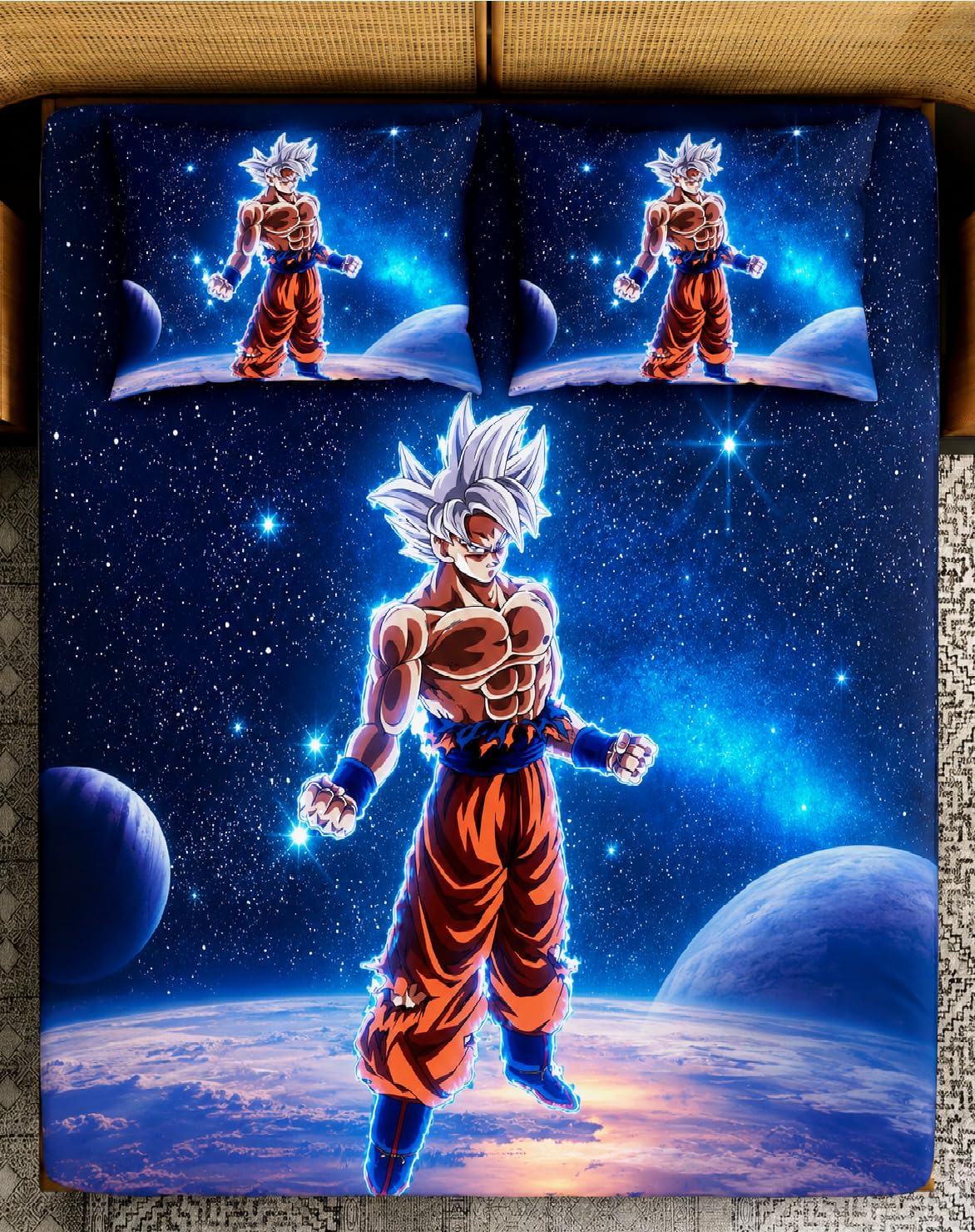 Dragon Ball galaxy print bedsheet