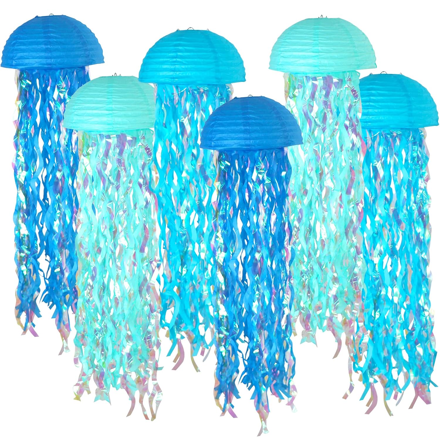 Hanging jellyfish lanterns