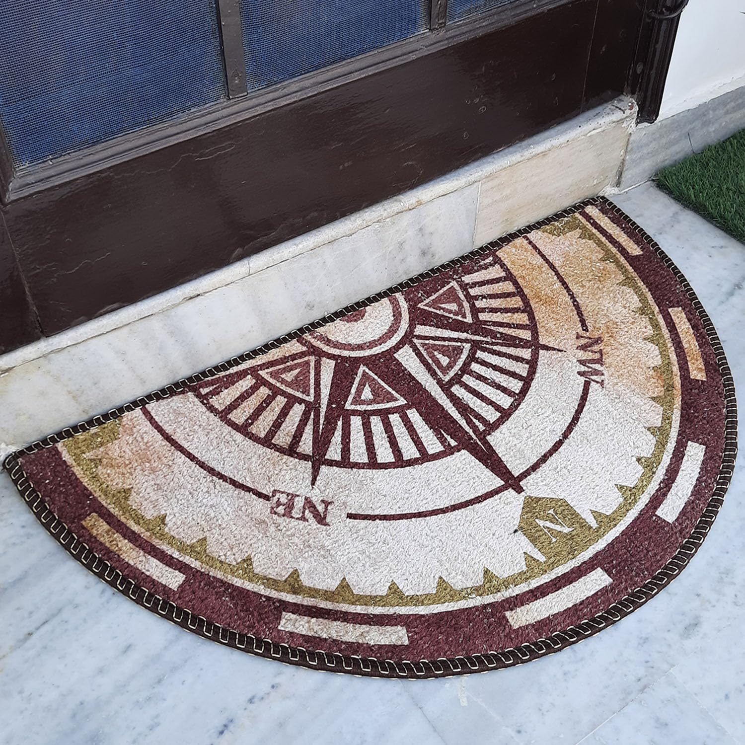 Pirate map print area rug