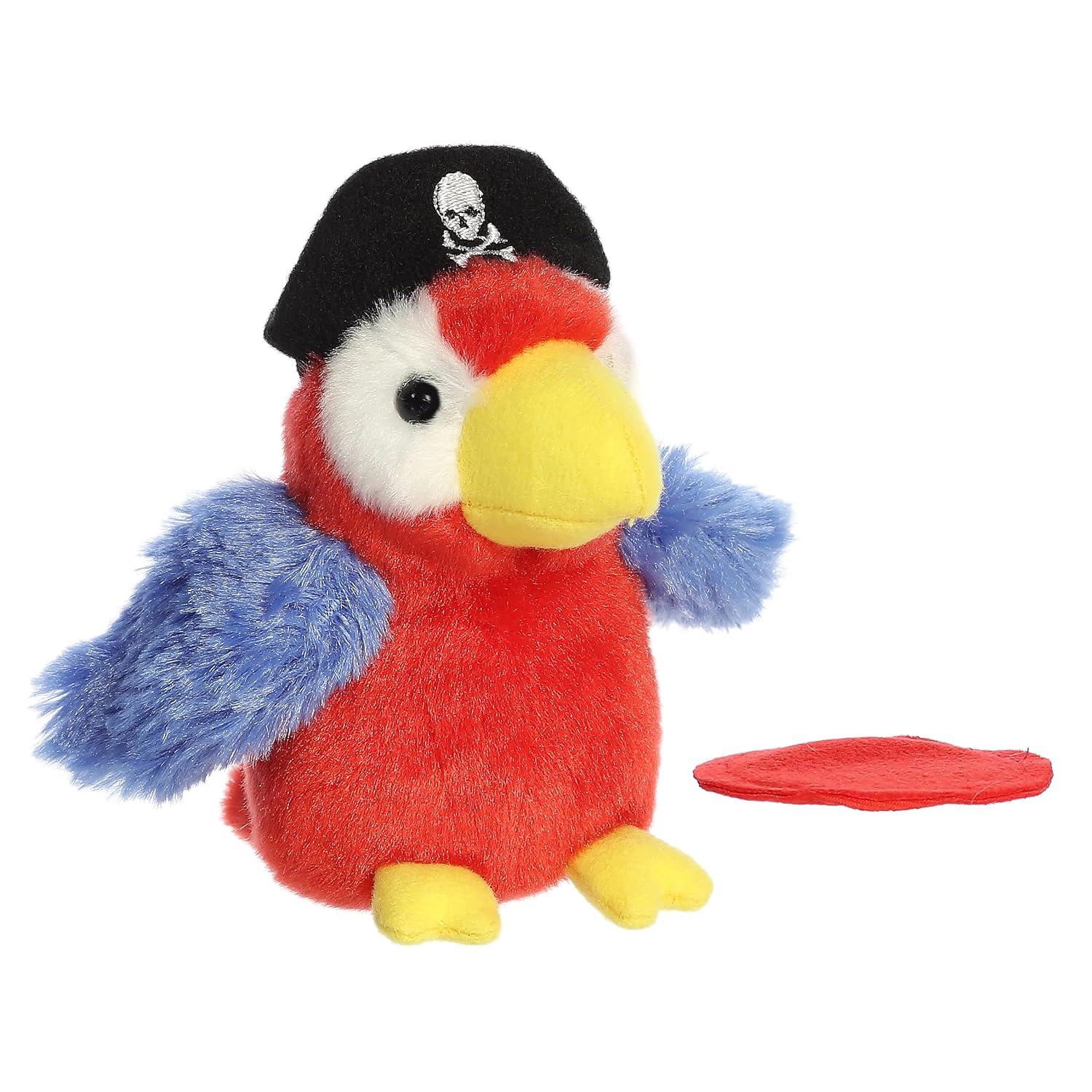 Plush parrot decor perched figure