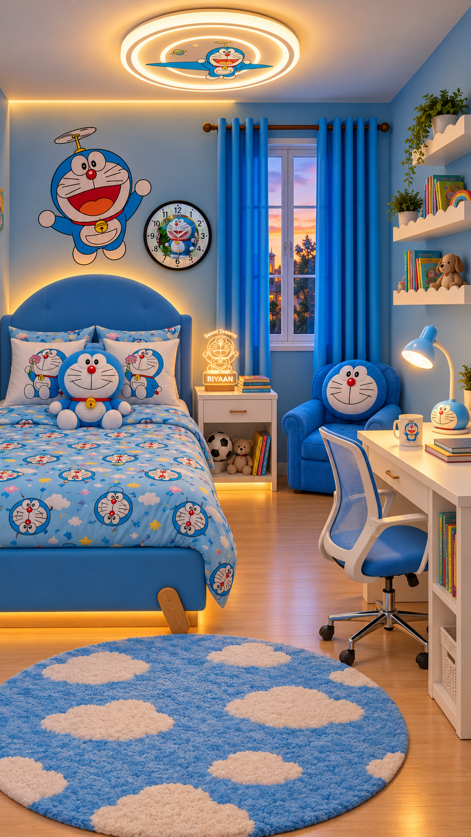 The Sky Blue Room Edit - full room transformation