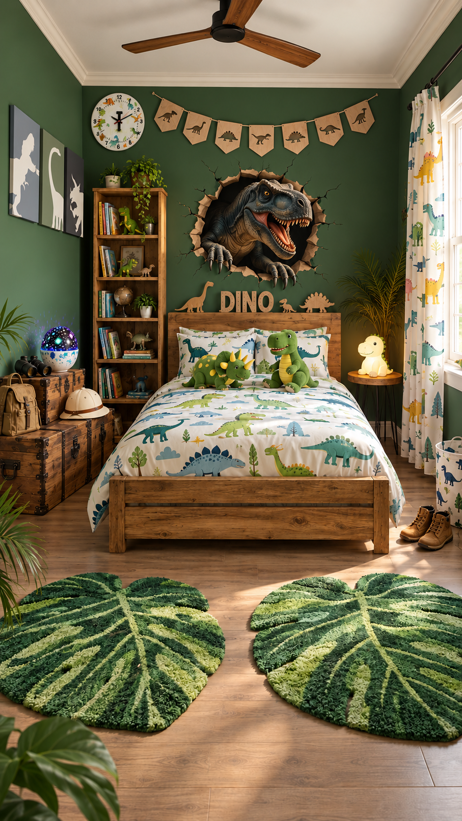 The Jurassic Basecamp Room Edit - full room transformation