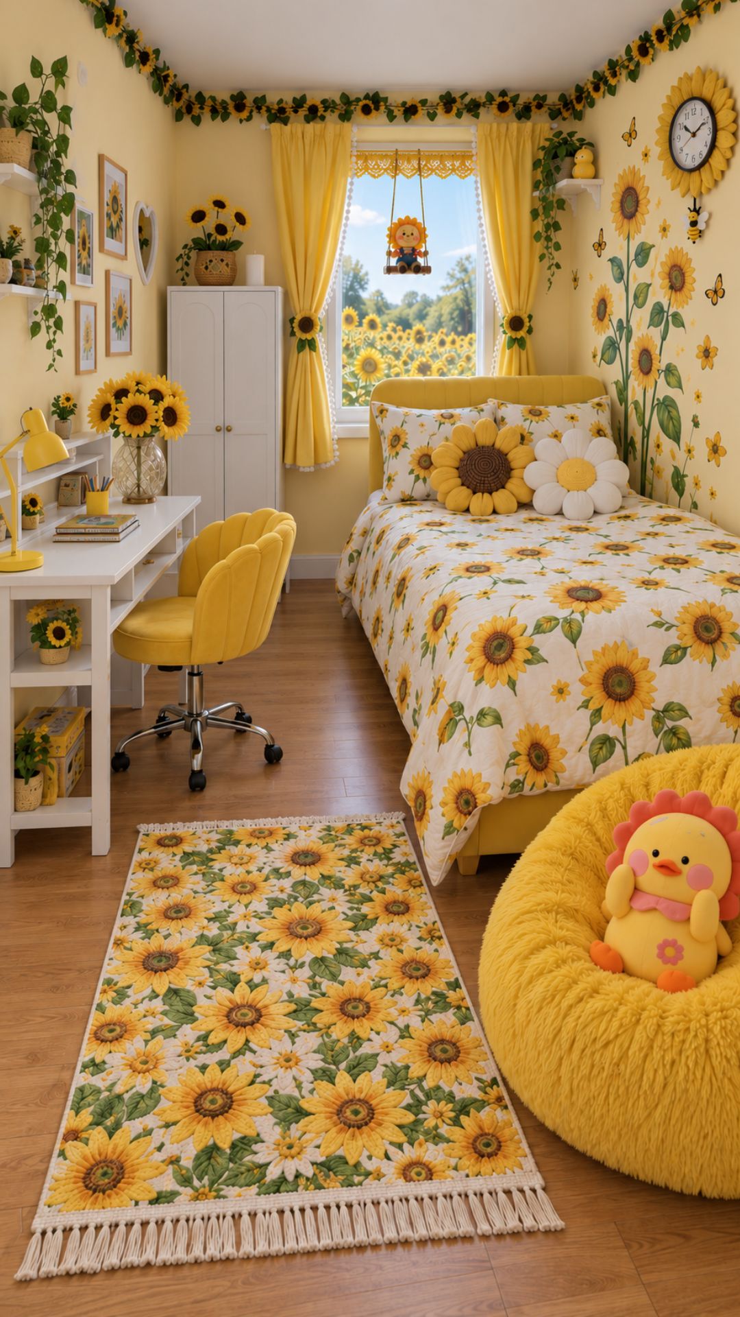 The Sunflower Meadow Room Edit - full room transformation