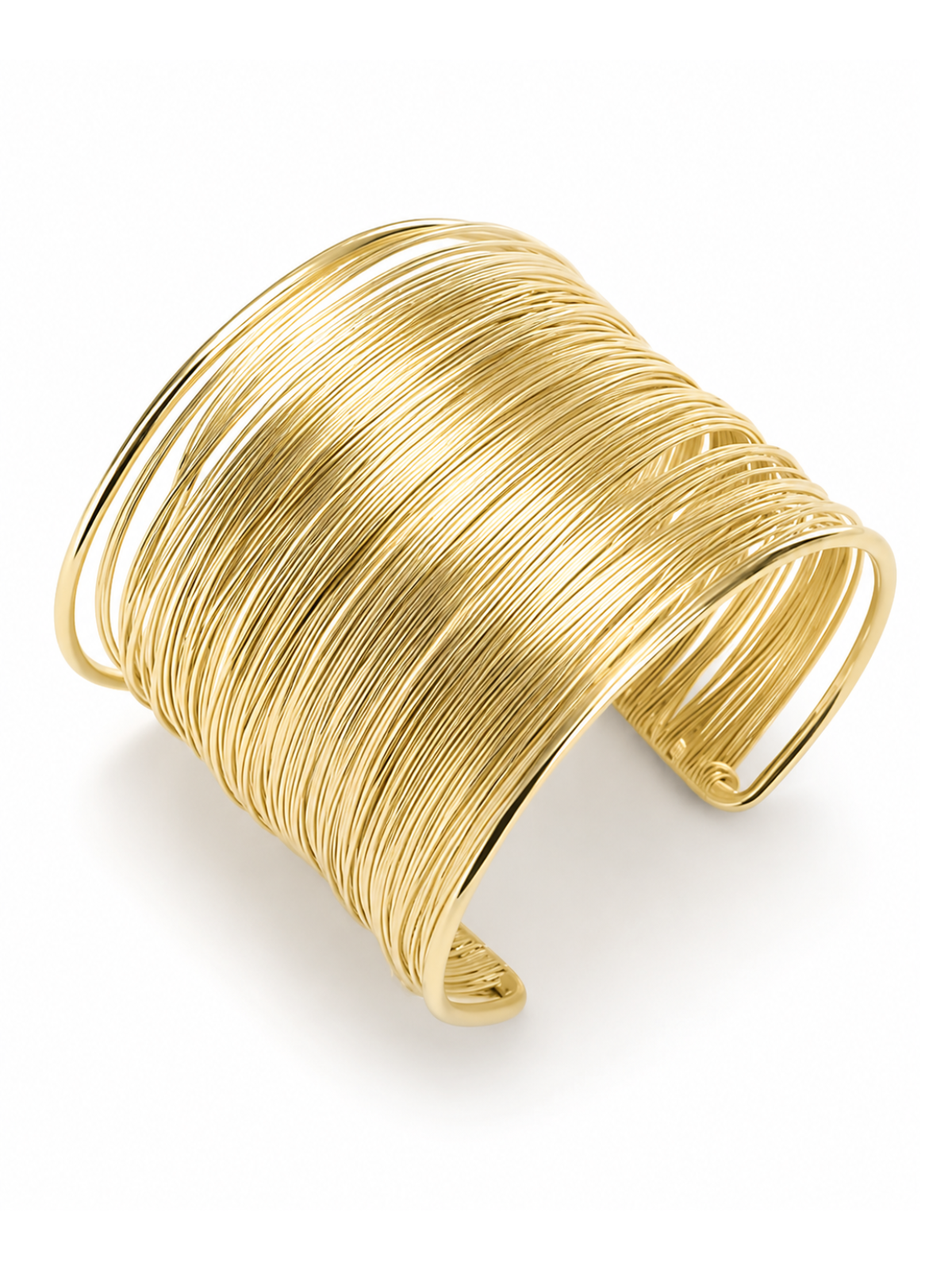 Gold cuff bracelet