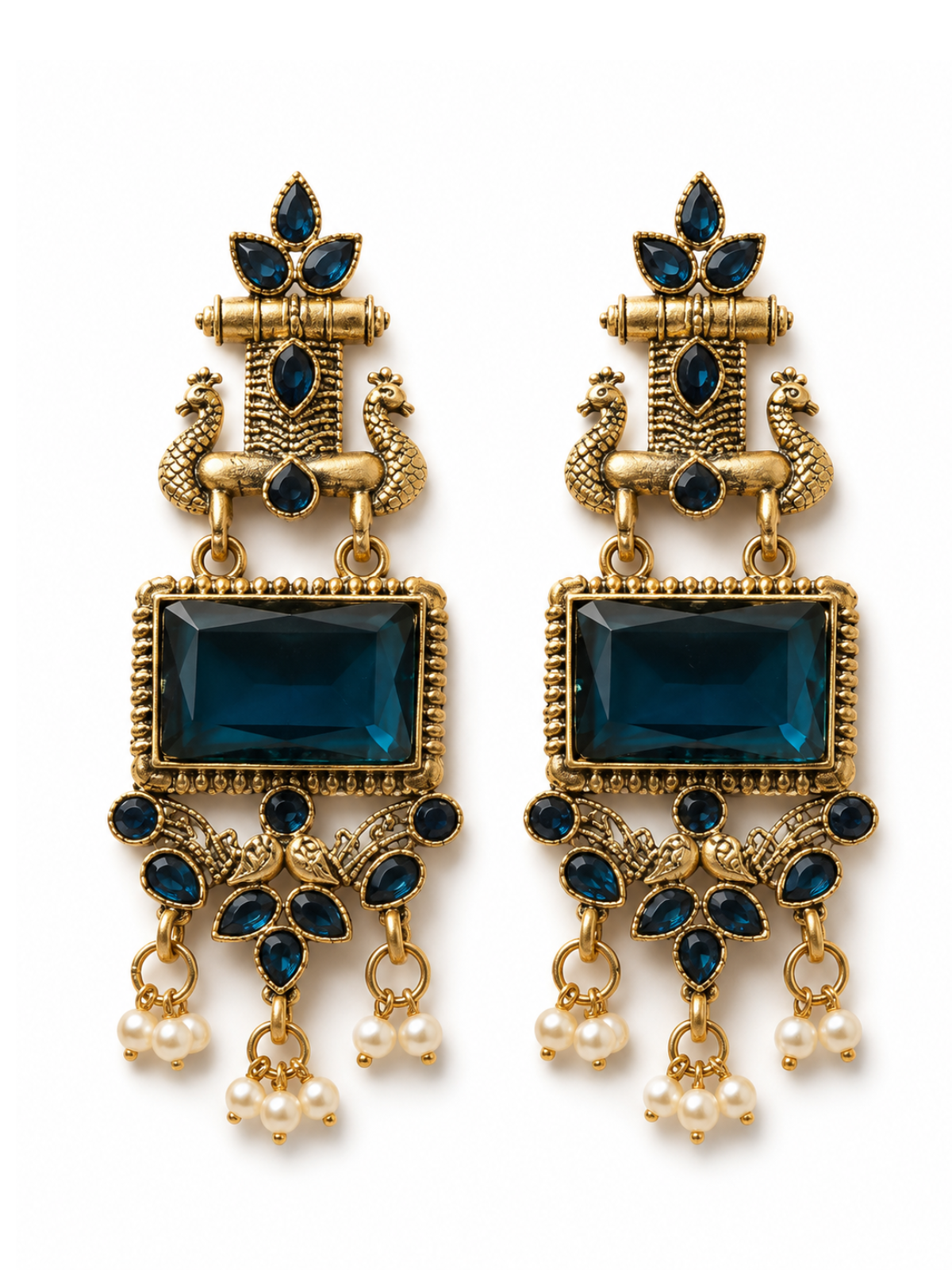 Statement drop earrings