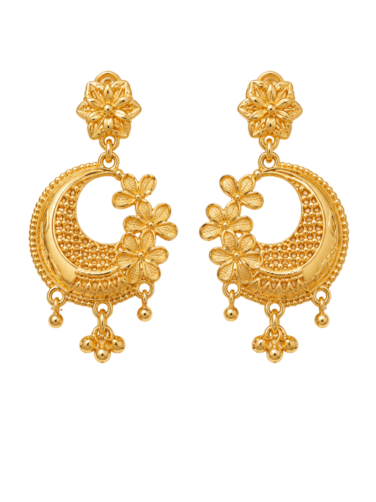 Gold drop earrings