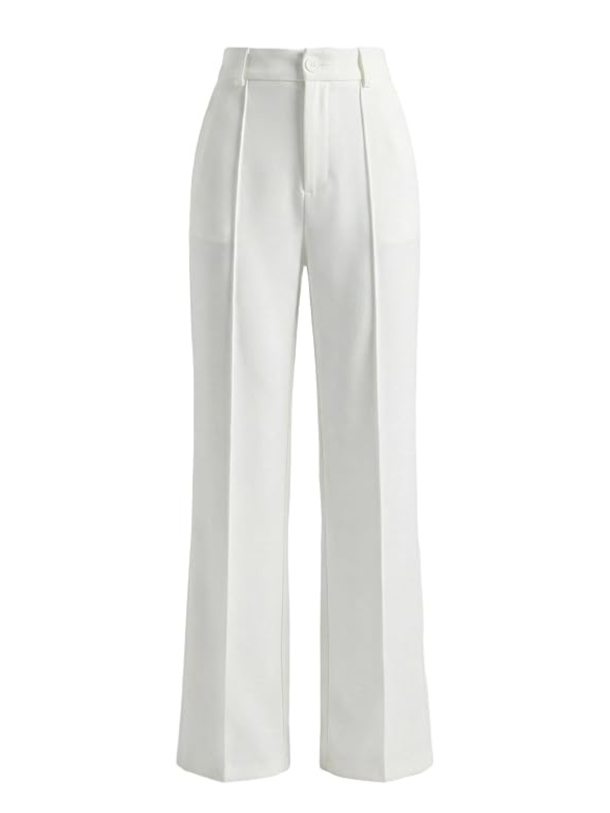 White wide-leg trousers